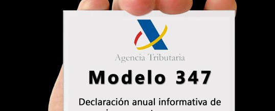 Algunas Claves Sobre La Presentación Del Modelo 347 – Addico ...